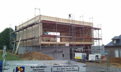 Holzstanderbau Mit Flachdach 1